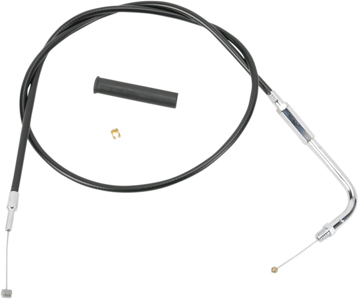 Drag Specialties Alternative Length Black Vinyl Throttle Cable 36 1/2in.