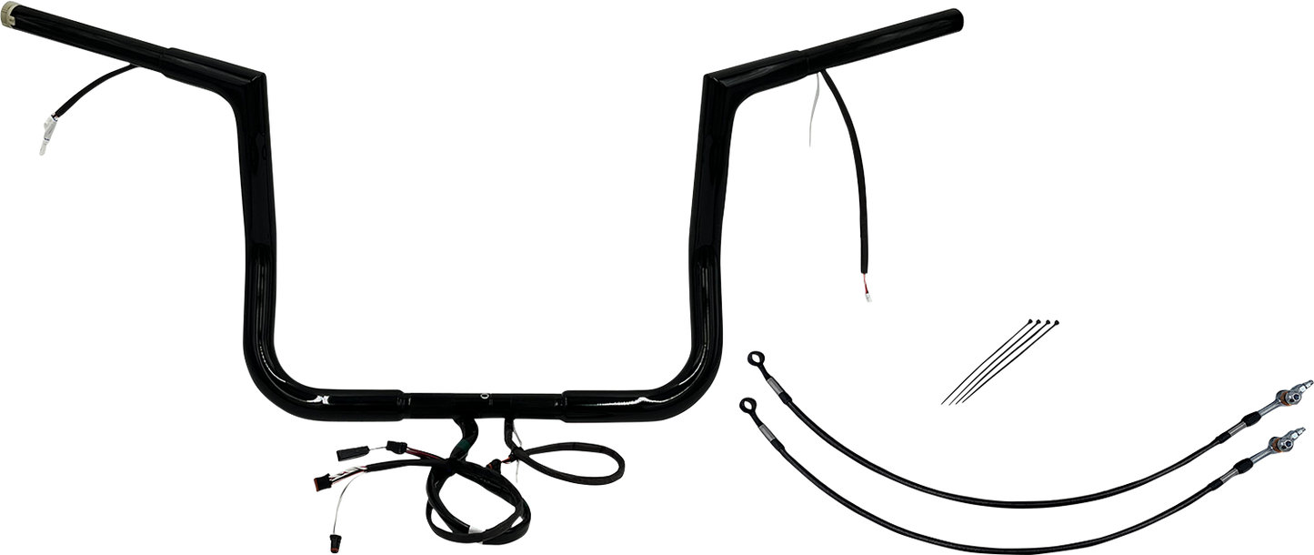 Fat Baggers, Inc. Plug & Play EZ Install 1-1/4" Flat Top Handlebar Kit 701912-B