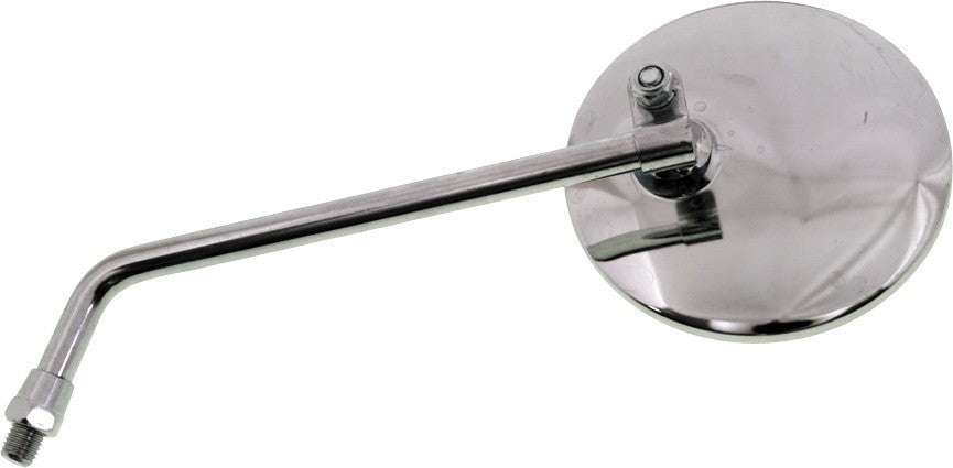 Emgo Universal Round Mirror 4in. Round Mirror with 8in. Stem - 10mm Thread - ...