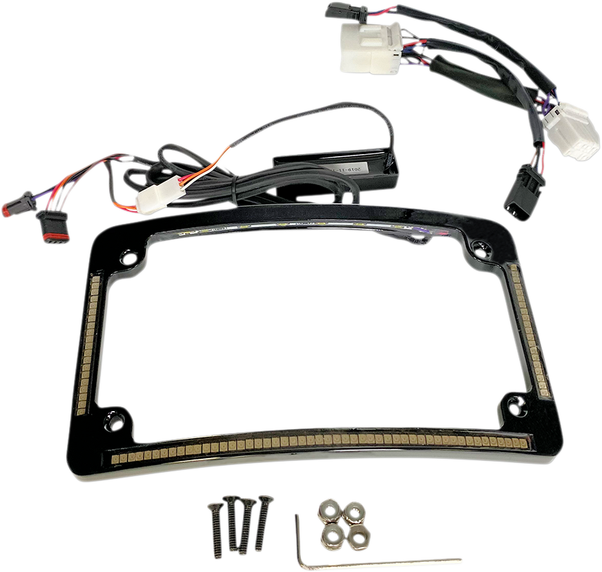 Custom Dynamics Plug & Play Run/Brake/Turn LED Radius License Plate Frame TF0...