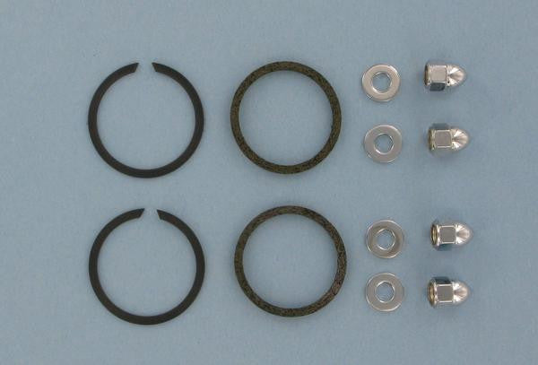 James Gasket Exhaust Port Gasket Kit Stainless Steel Wire Gaskets and Chrome ...