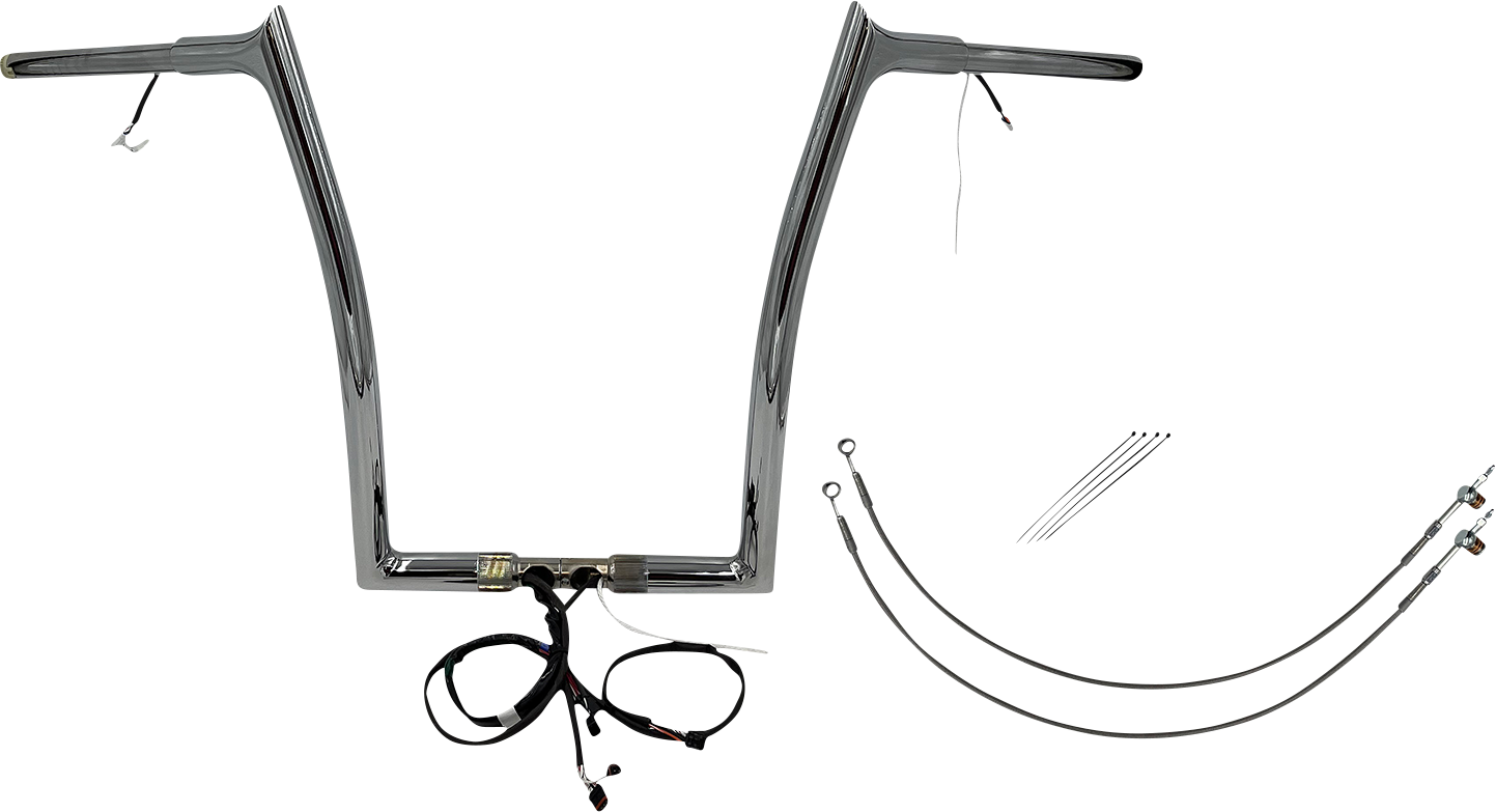Fat Baggers, Inc. Plug & Play EZ Install 1-1/4" Pointed Top Handlebar Kit 902916