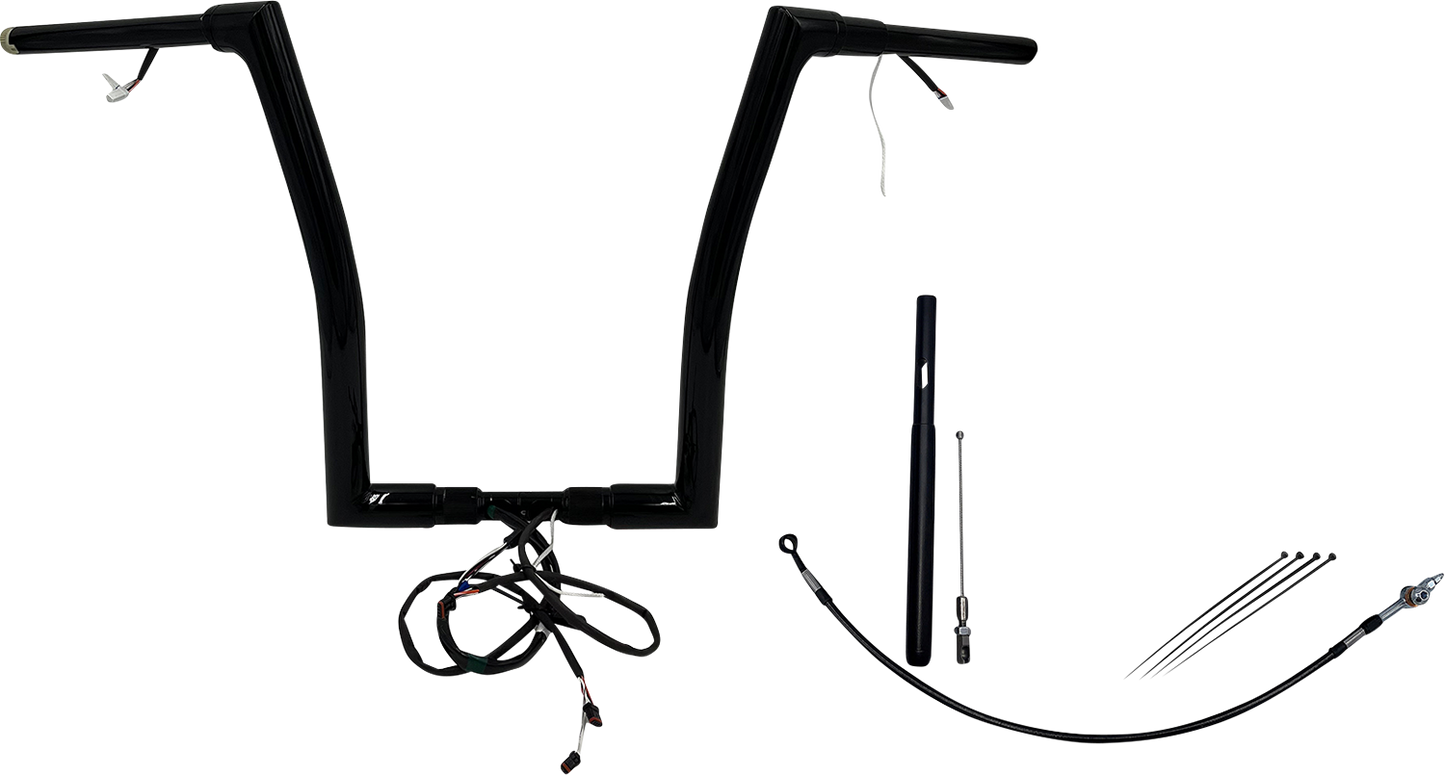 Fat Baggers, Inc. Plug & Play EZ Install 1-1/2" Flat Top Handlebar Kit 612916-B