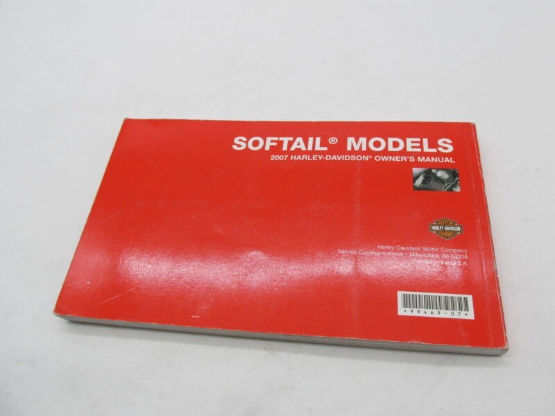 Harley Davidson Official 2007 Softail Models Owners Manual 99469-07
