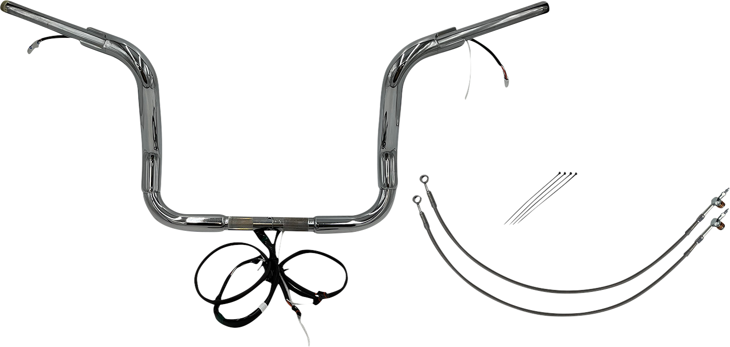 Fat Baggers, Inc. Plug & Play EZ Install 1-1/2" Round Top Handlebar Kit 801512