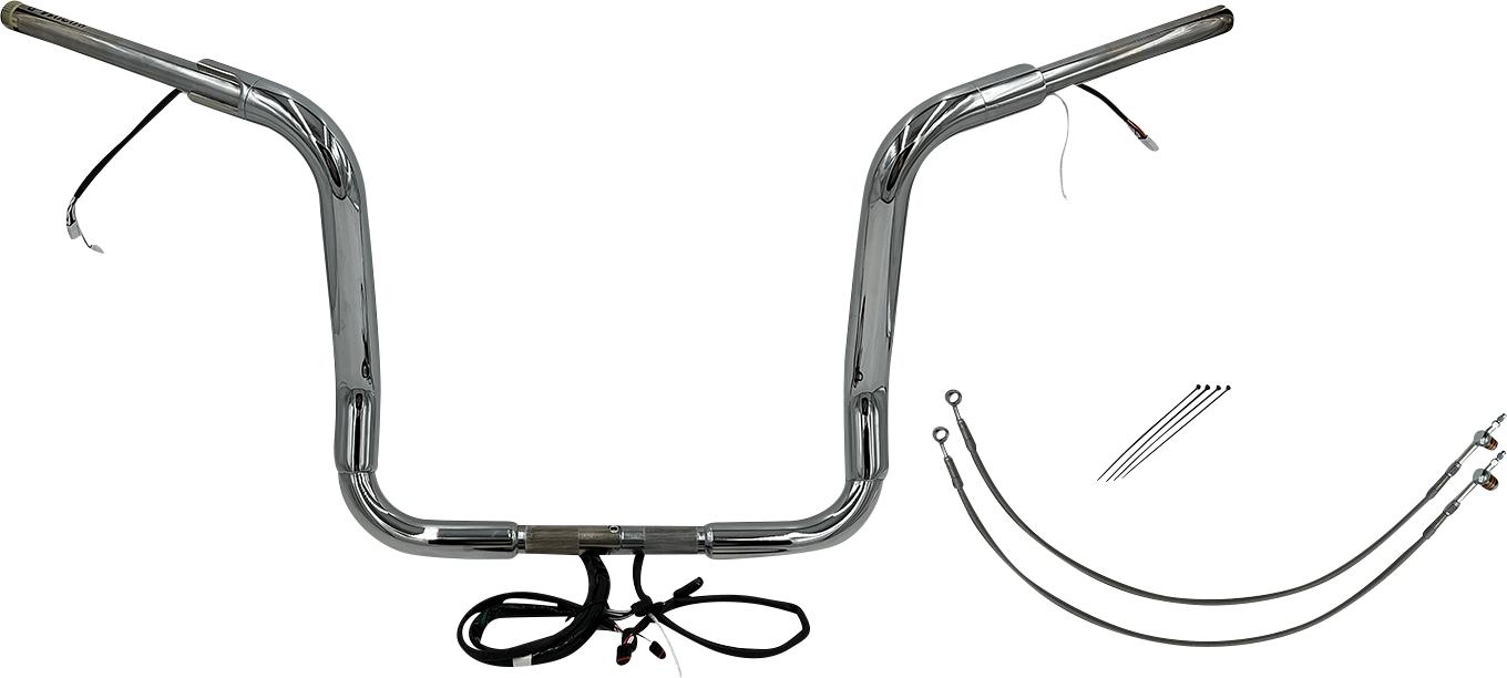 Fat Baggers, Inc. Plug & Play EZ Install 1-1/2" Round Top Handlebar Kit 801514
