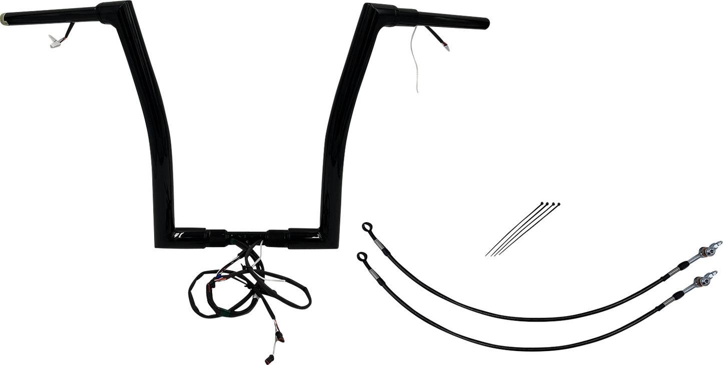 Fat Baggers, Inc. Plug & Play EZ Install 1-1/2" Flat Top Handlebar Kit 601316-B