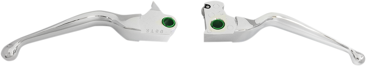 Drag Specialties Smooth Wide Blade Lever Set Chrome 0610-1982