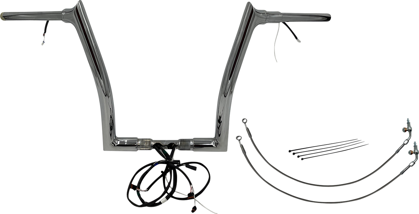 Fat Baggers, Inc. Plug & Play EZ Install 1-1/2" Pointed Top Handlebar Kit 801314