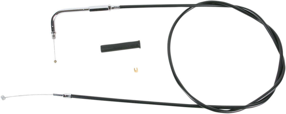 Drag Specialties Black Vinyl Throttle Cable 50"