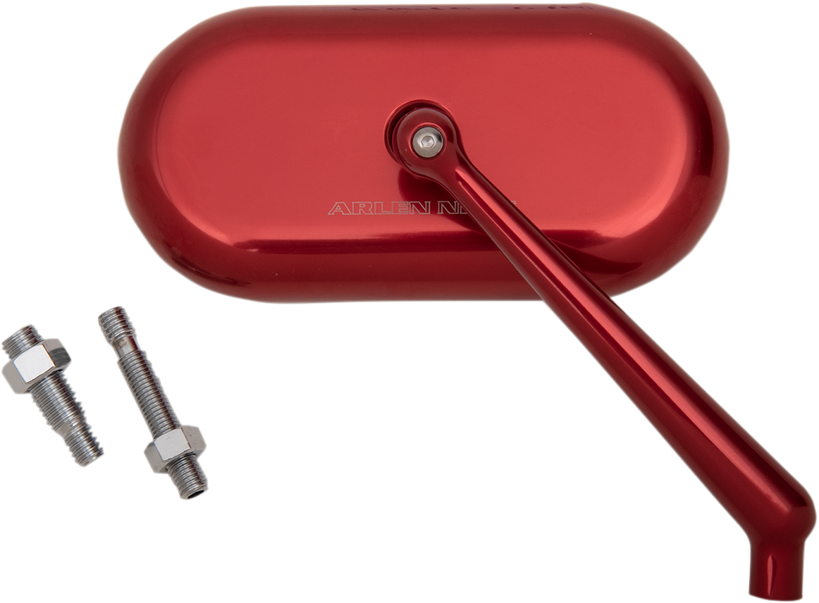Arlen Ness Oval Mirror Red Right 13-179