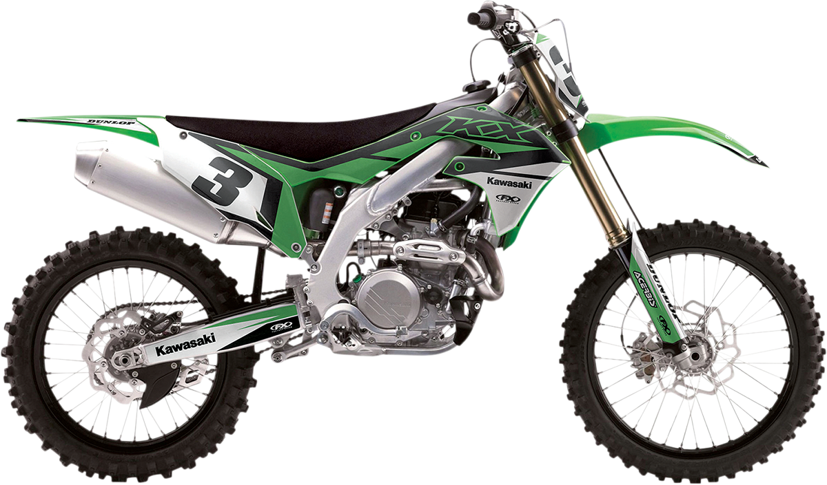 Factory Effex EVO 19 Graphic Kit Black/Green/White 25-01136