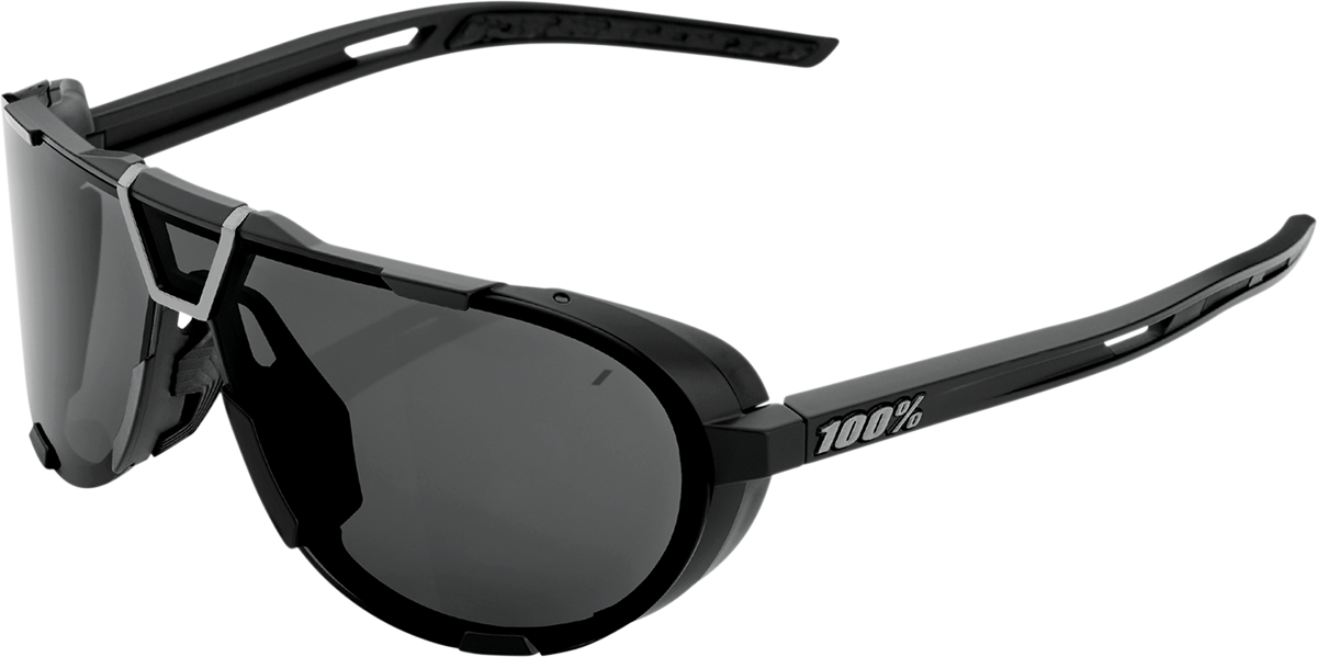 100% Westcraft Sunglasses Matte Black - Smoke 61046-102-01