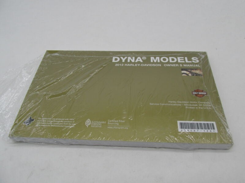 Harley Davidson Official Factory 2012 Dyna Models OEM Owners Manual 99467-12A