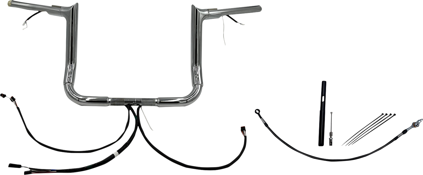 Fat Baggers, Inc. Plug & Play EZ Install 1-1/4" Pointed Top Handlebar Kit 902212