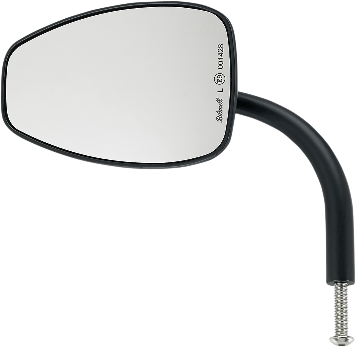 BILTWELL Utility Mirrors Black Tear Drop Each 6504-400-131