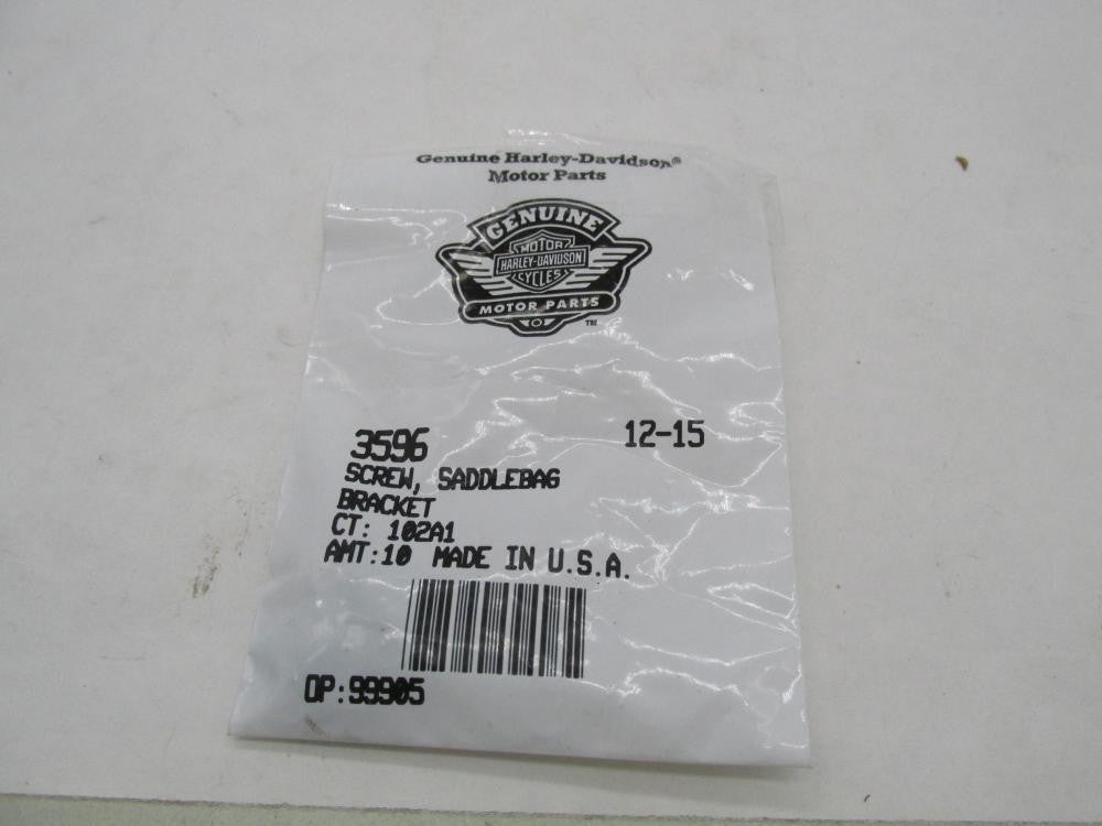 Lot of 2 Harley Davidson Genuine NOS Saddlebag Bracket Screws 3596