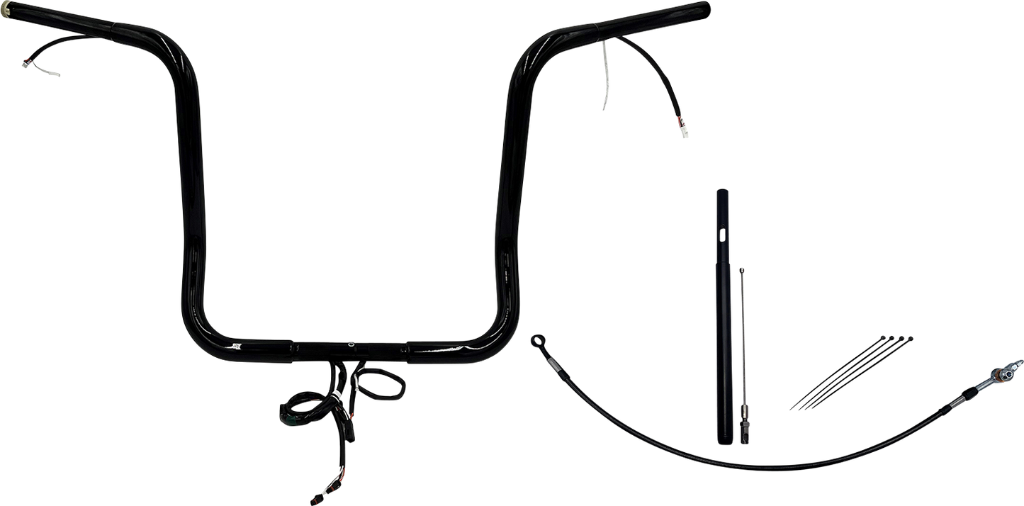 Fat Baggers, Inc. Plug & Play EZ Install 1-1/4" Round Top Handlebar Kit 912516-B