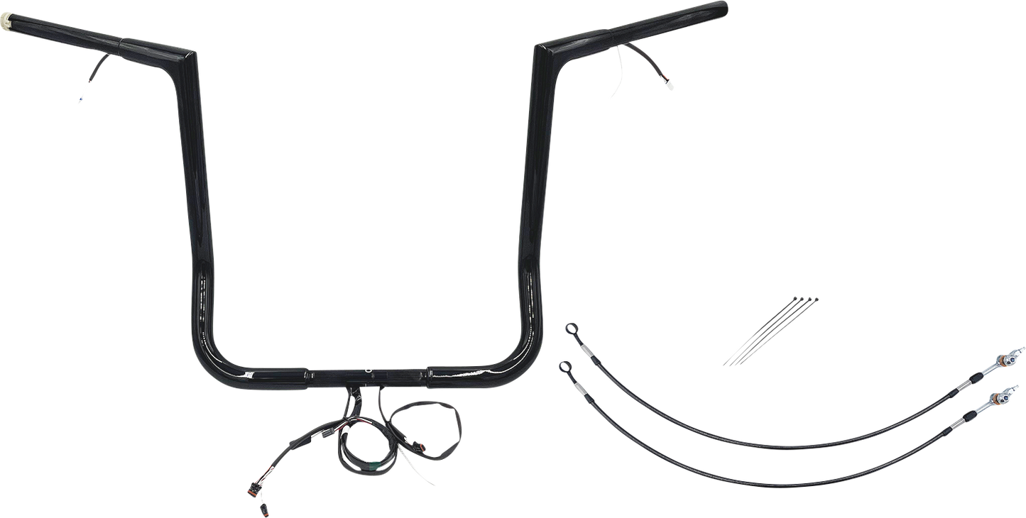 Fat Baggers, Inc. Plug & Play EZ Install 1-1/4" Flat Top Handlebar Kit 702216-B