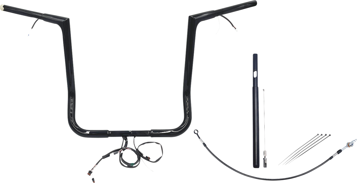 Fat Baggers, Inc. Plug & Play EZ Install 1-1/4" Flat Top Handlebar Kit 712016-B