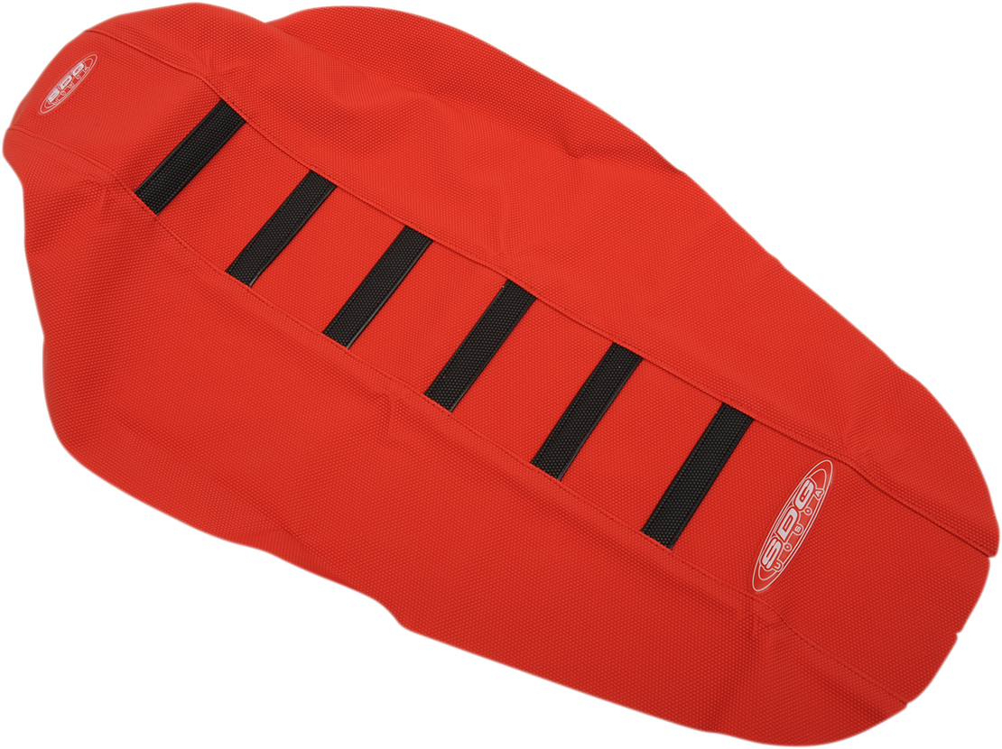SDG 6-Rib Gripper Seat Covers Red 95943KRR