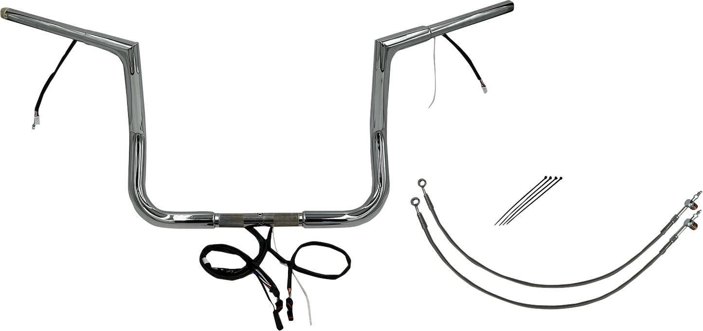 Fat Baggers, Inc. Plug & Play EZ Install 1-1/4" Flat Top Handlebar Kit 702212