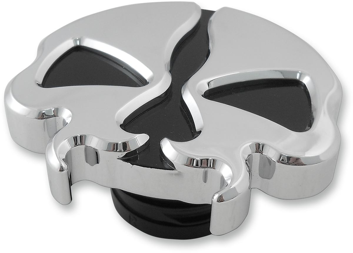 Drag Specialties Split Skull Gas Cap Chrome 0703-0787