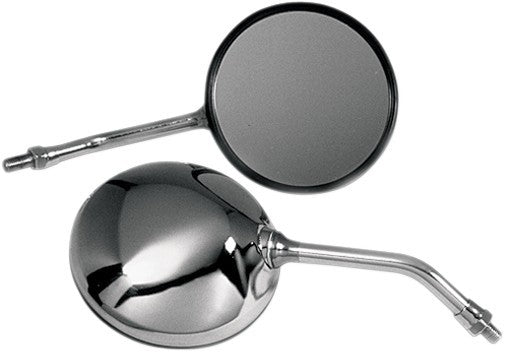 Emgo Universal Round Mirror 5in. Stem - Chrome Plated - 10mm Thread - Either ...