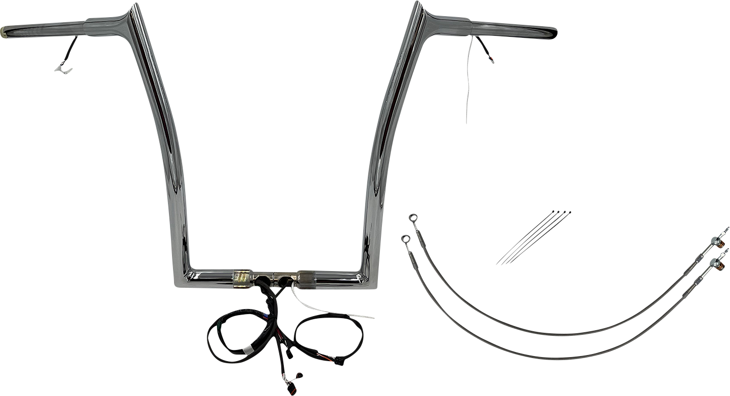Fat Baggers, Inc. Plug & Play EZ Install 1-1/4" Pointed Top Handlebar Kit 901916