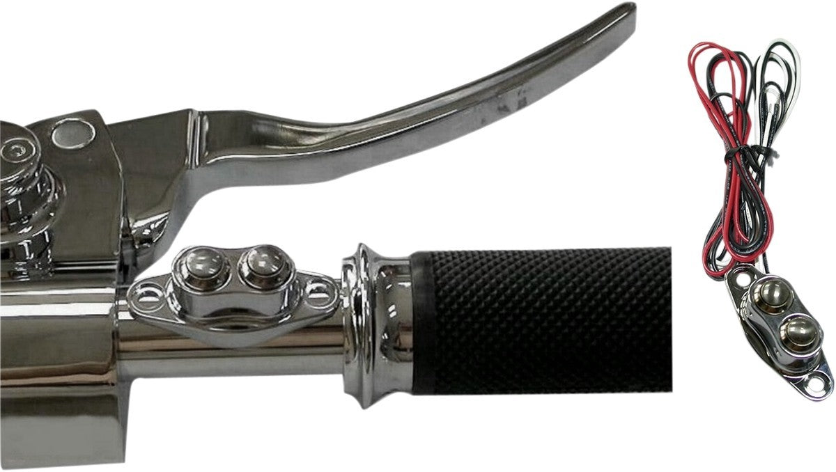 Drag Specialties Duet Handlebar Switch Kits Chrome 0616-0204