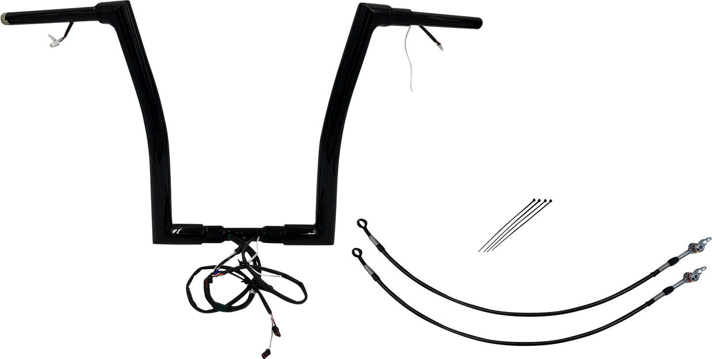 Fat Baggers, Inc. Plug & Play EZ Install 1-1/2" Flat Top Handlebar Kit 602316-B