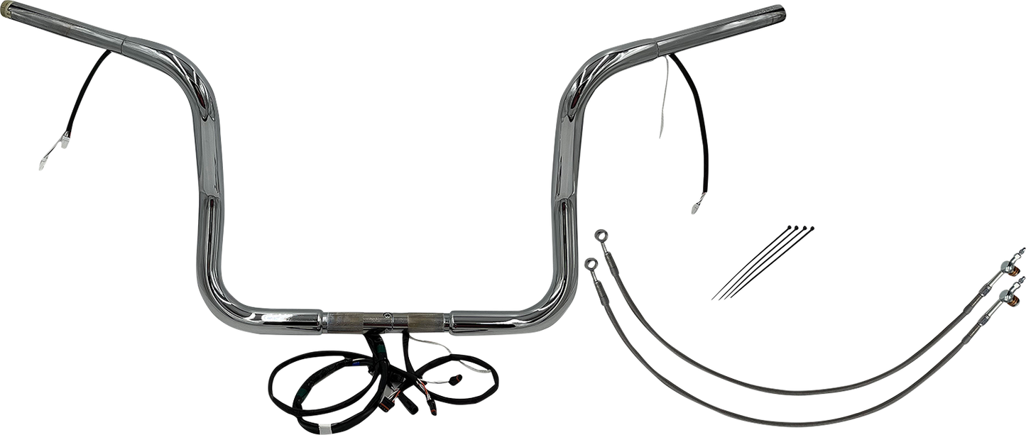 Fat Baggers, Inc. Plug & Play EZ Install 1-1/4" Round Top Handlebar Kit 901512