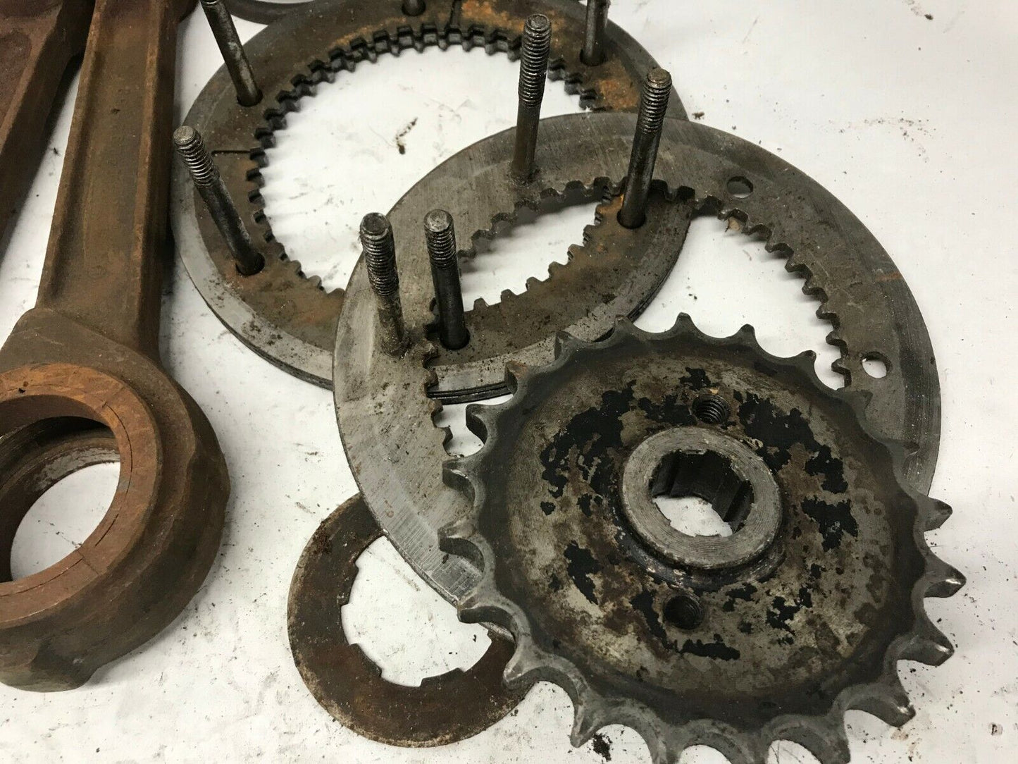Lot Harley-Davidson Ironhead Sportster Primary Compensator Sprocket Rods Parts