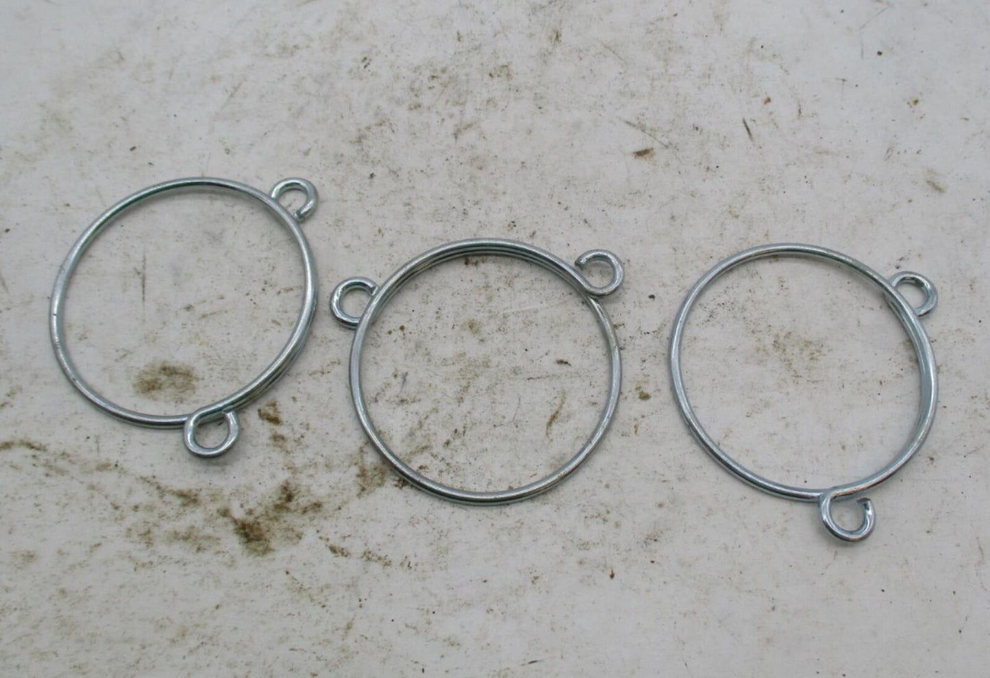 Lot of 3 Triumph Front Fork Gaitor Boot Retaining Clamp Spring Rings