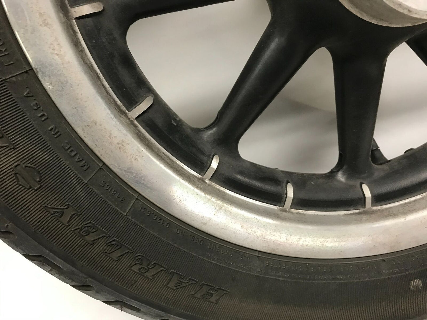 Harley Davidson 16x3 Front Wheel Touring 9 Spoke Black with Tire