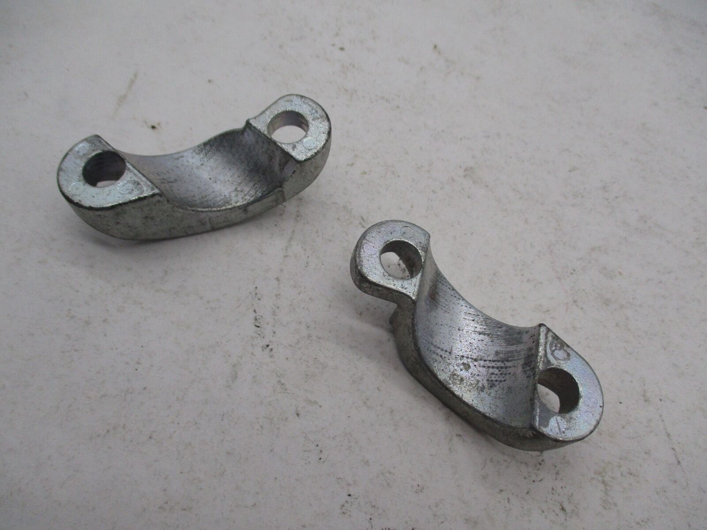 Lot of 2 Harley Davidson Same Side Handlebar Riser Clamps Straps Touring Models