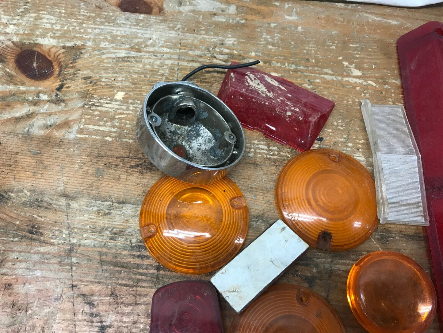 Mixed Lot of Harley Davidson Chopper Turn Signal Blinker Brake Light Lenses part