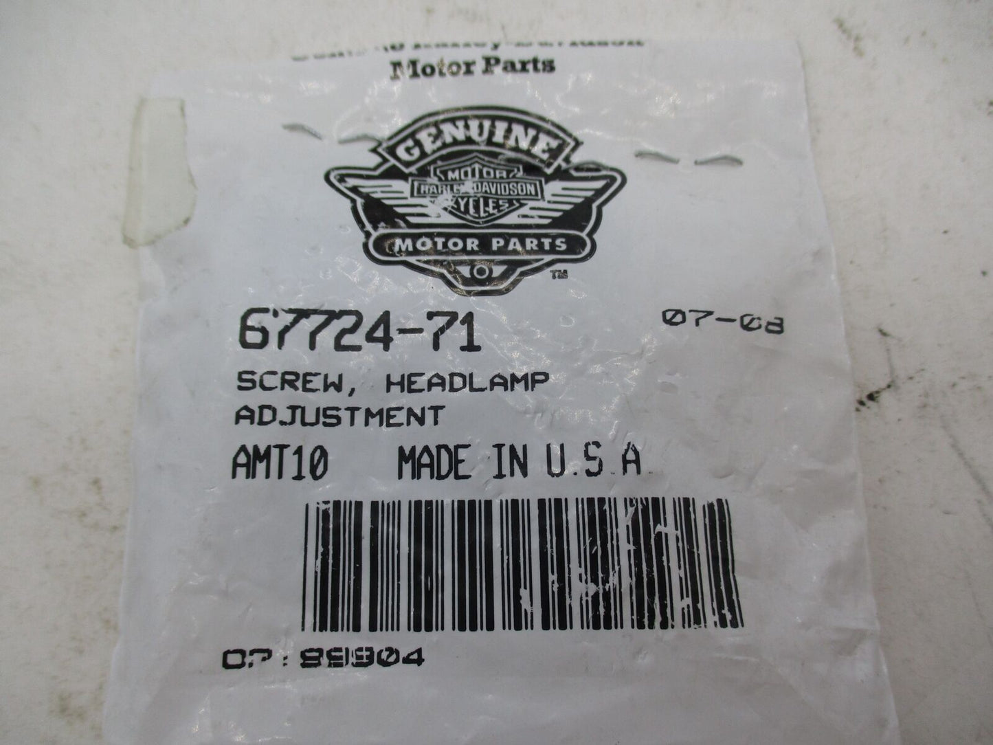 Lot of 6 Harley Davidson Genuine NOS Headlamp Adjustment Screws 67724-71