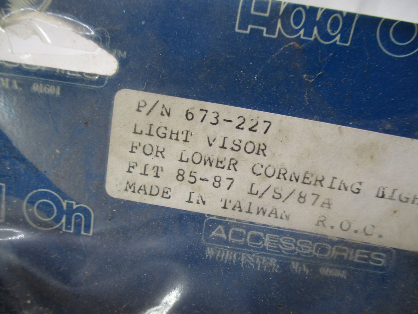 Add On Inc Motorcycle Lower Cornering Light Chrome Visor85-87 L/S/87A 673-227