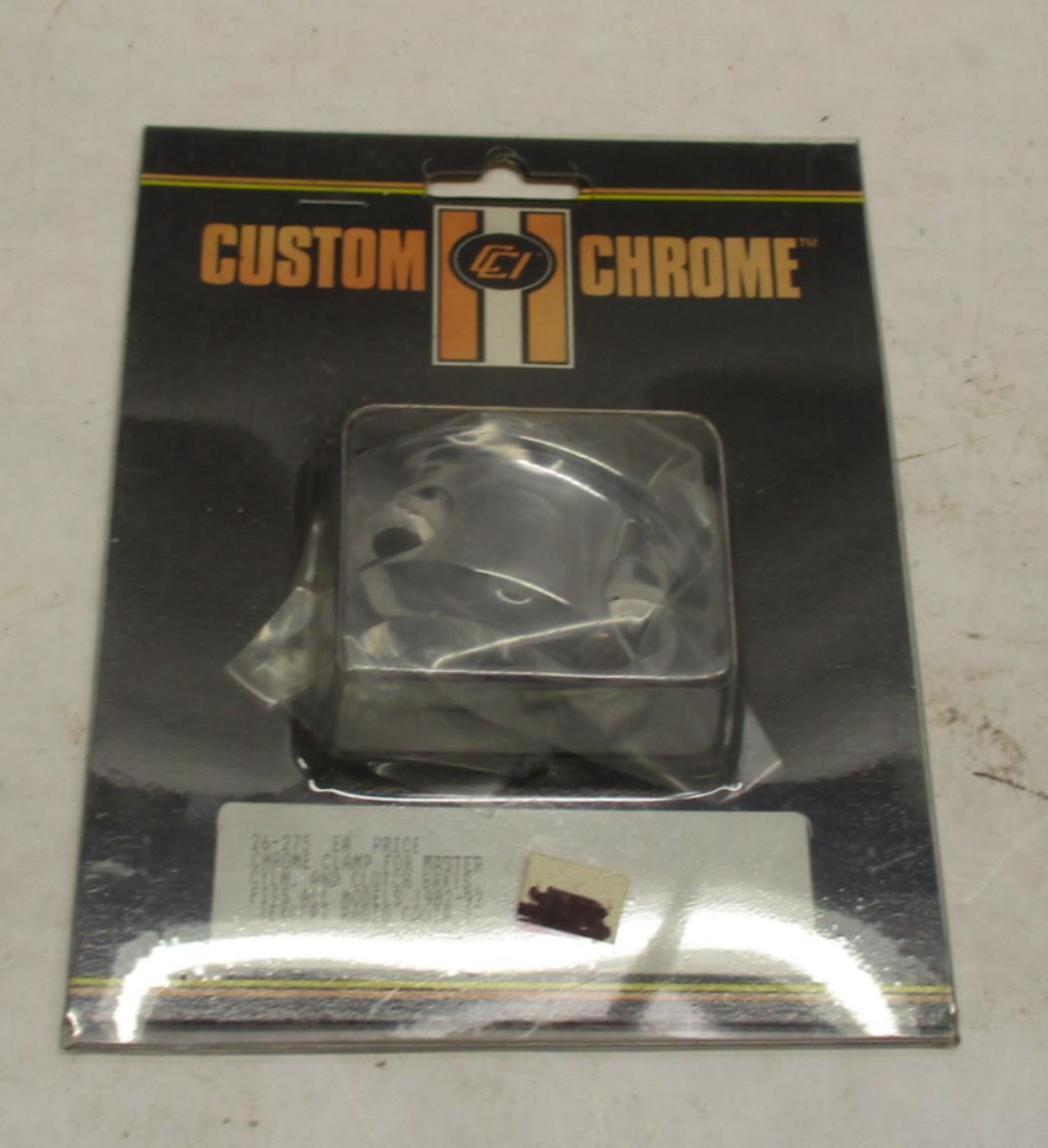 Custom Chrome Harley Davidson Clamp for Master Cylinder & Clutch Brackets 26-275
