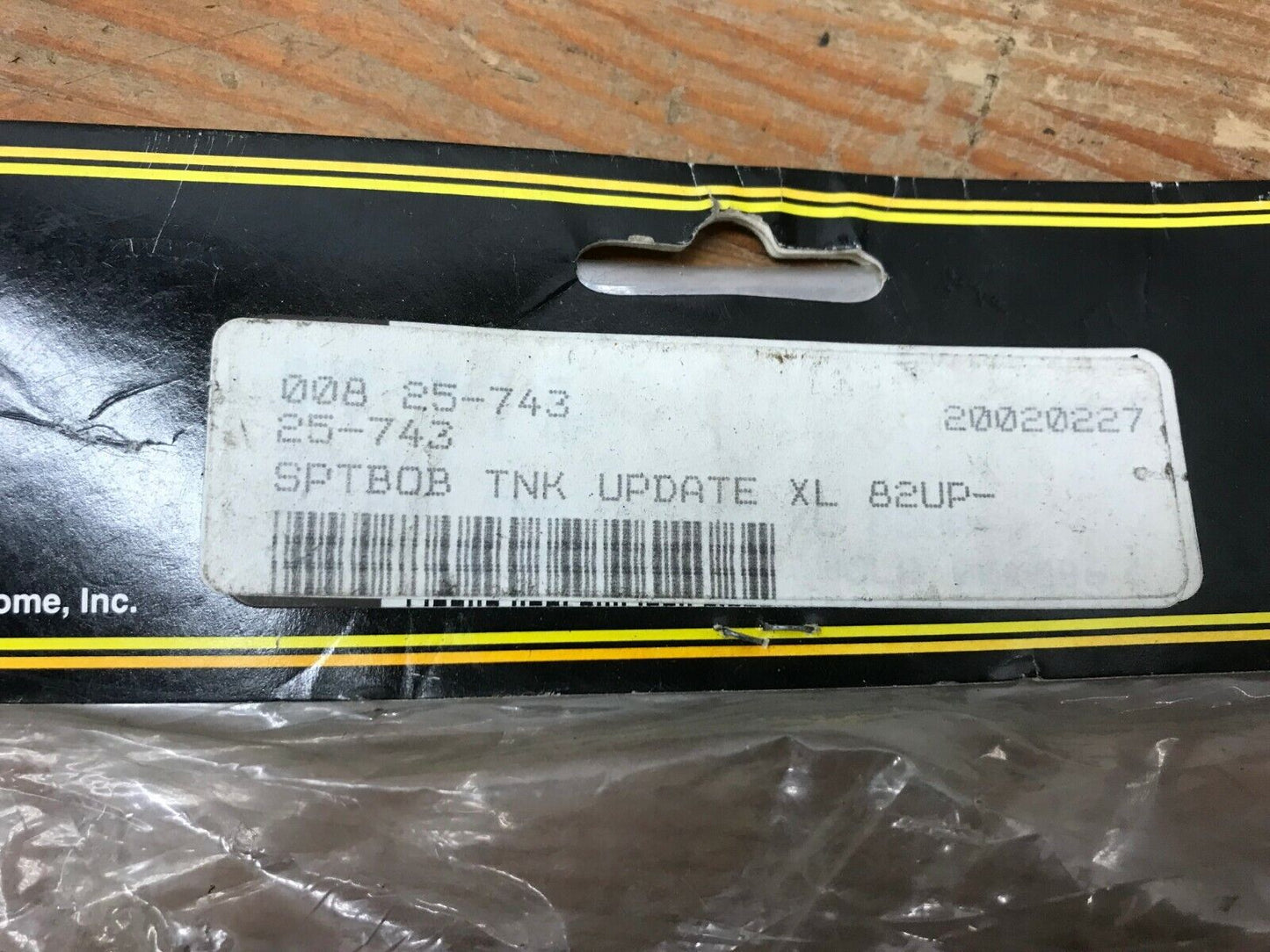 25-743 HARLEY-DAVIDSON 1982-UP SPORTSTER SPORTBOB GAS TANK FITMENT UPDATE
