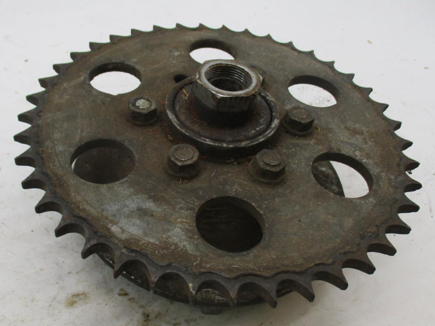 Vintage Suzuki Rear Wheel Hub Assembly with Sprocket