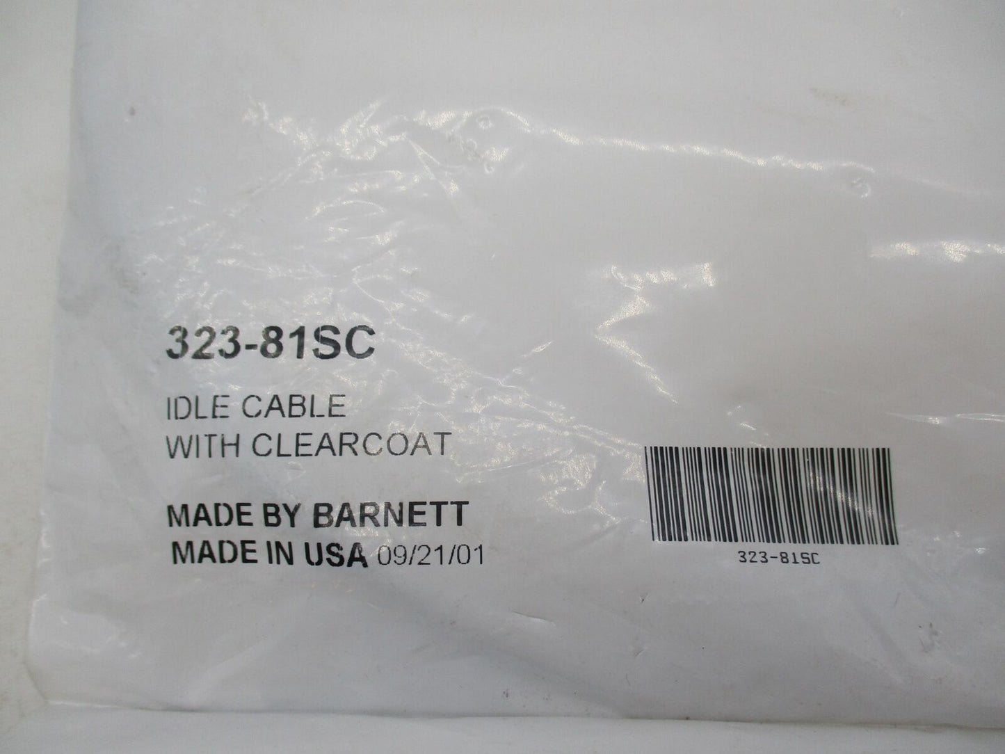 Harley Davidson Barnett Idle Cable with Clear Coat 323-81SC