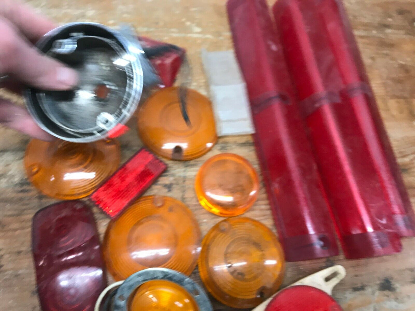 Mixed Lot of Harley Davidson Chopper Turn Signal Blinker Brake Light Lenses part