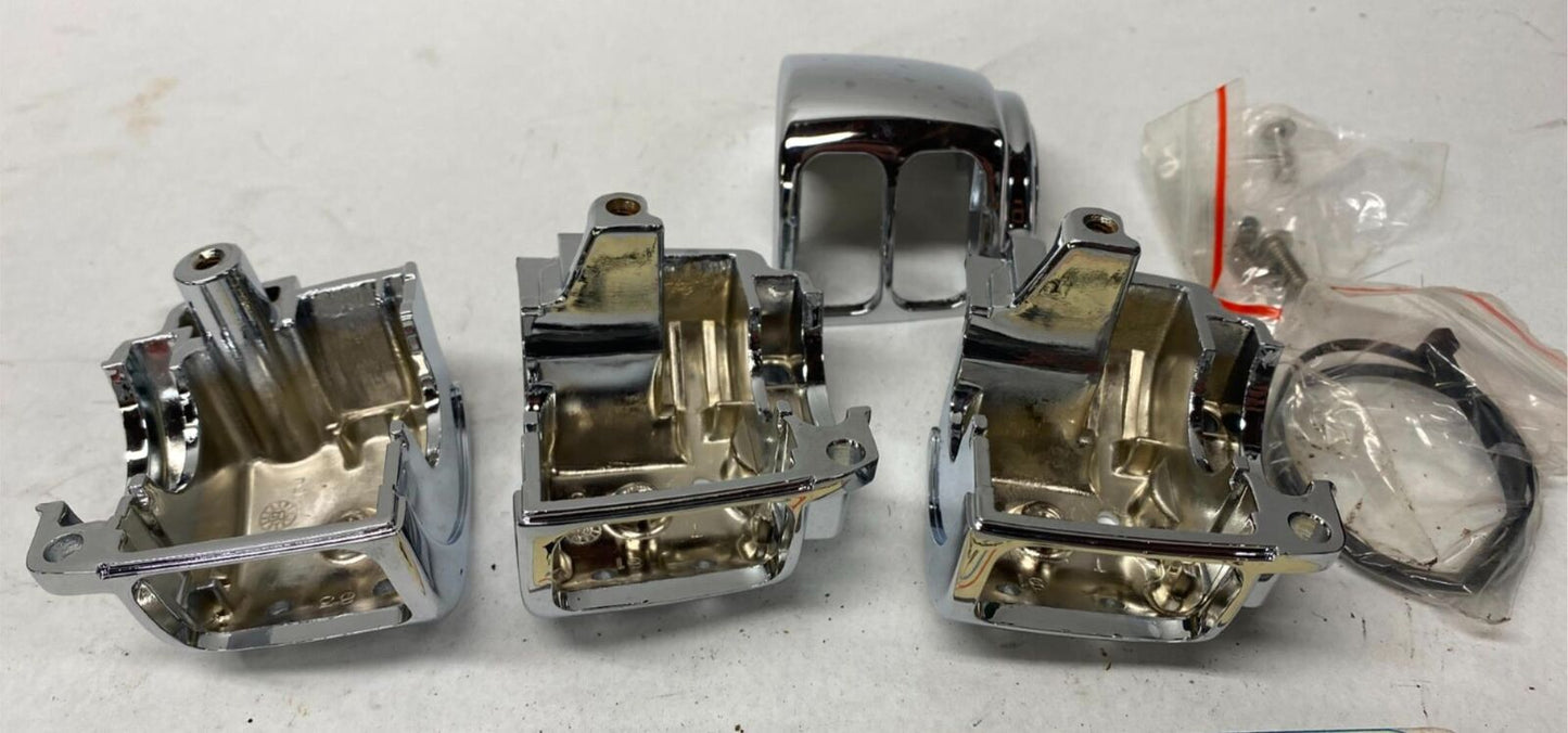 Harley Davison Mixed Lot of Chrome Handle Bar Switch Housing
