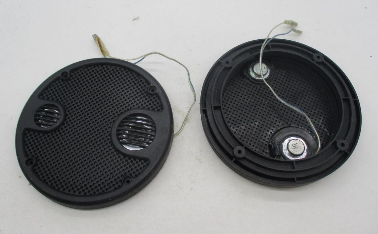 Pair of Harley Davidson Speaker Grill Covers with Integrated Tweeters