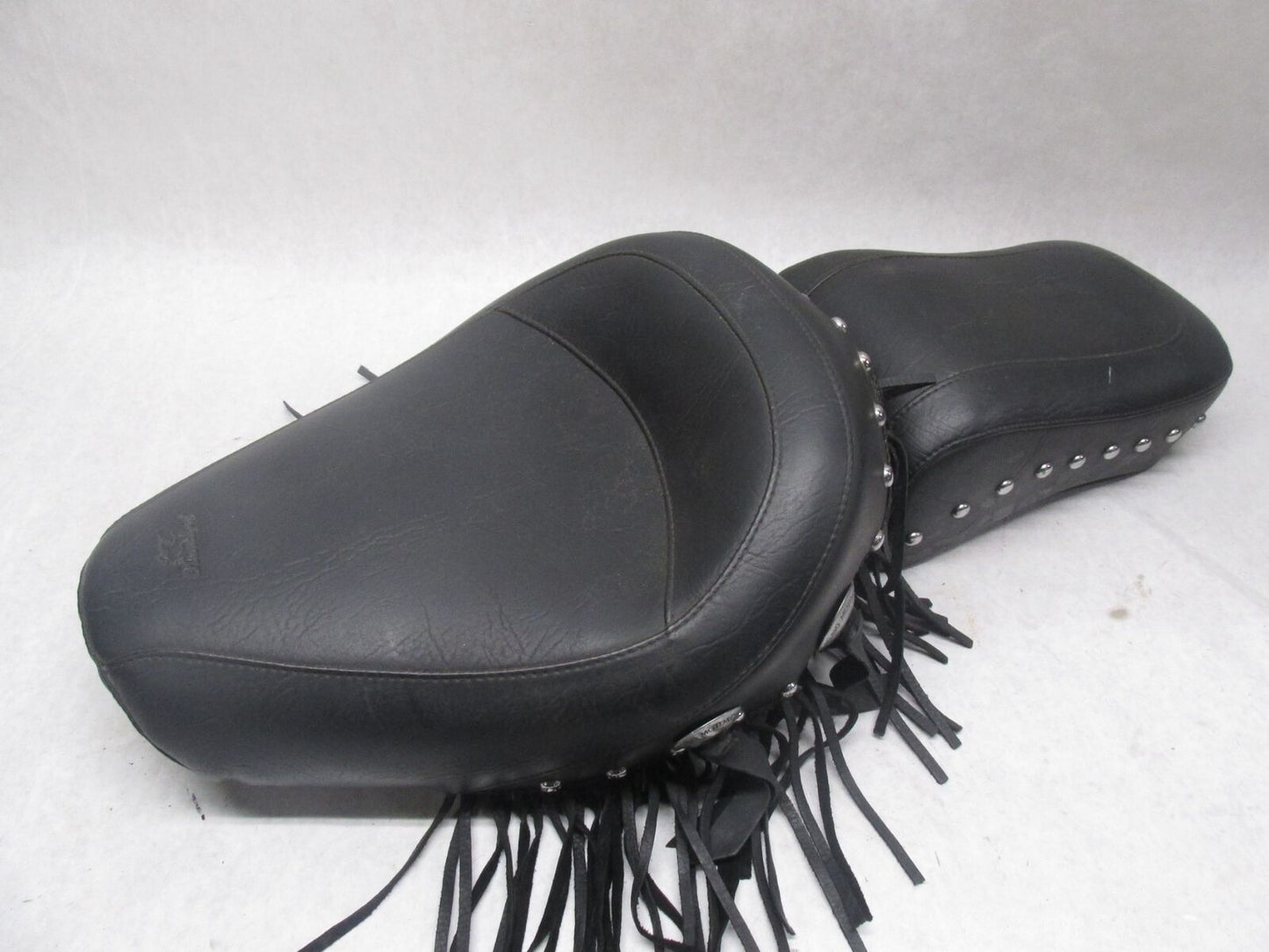 Harley Davidson Mustang Seat Chrome Studded with Conchos FX FL 58-84 75496 75340