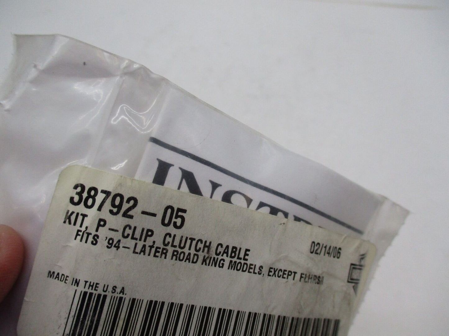 Harley Davidson Genuine NOS Pinch Clip Clutch Cable 38792-05