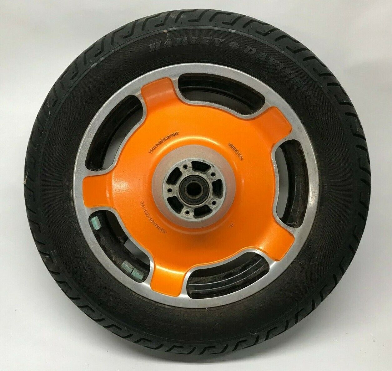 Genuine OEM Harley Touring Road King 16x3 Front Wheel Rim Powder Coated Orange