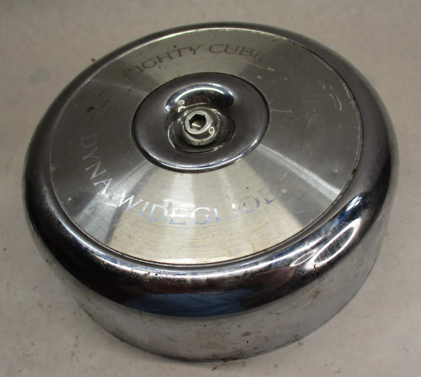 Harley Davidson Dyna Wide Glide 80 Eighty Cubic Inch Chrome Air Cleaner Cover
